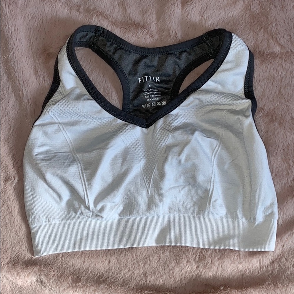 Supportive White Sports Bra